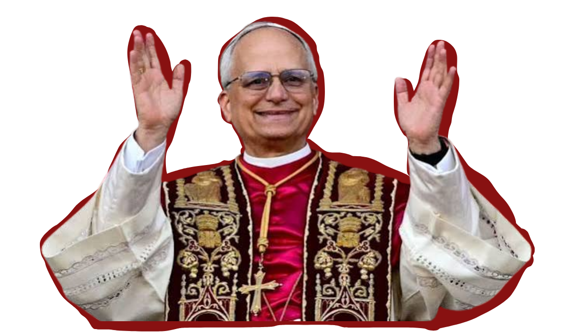 El Papa León XIV saludando
